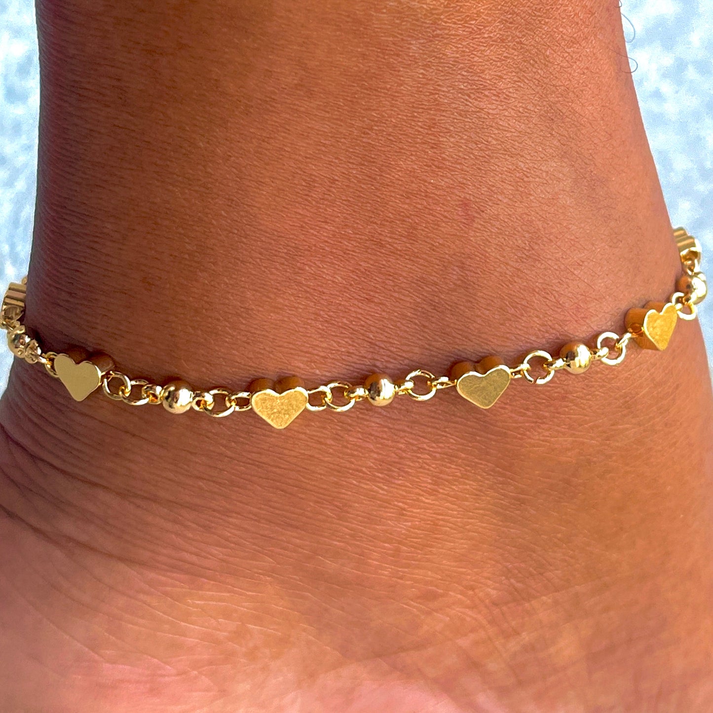 Forever Heart Link Anklet