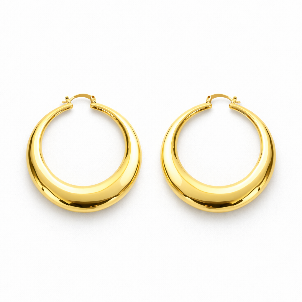 Celeste Gold Plated Hoop Earrings