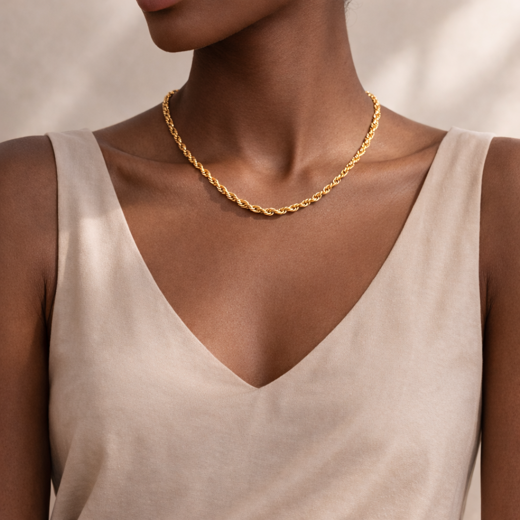 Ariel Rope Link 18k Gold Filled Chain