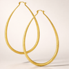 Lira  Gold Plated Hoop Earrings