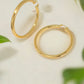 Rhea Hoop Earrings-18k Gold Plated