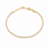 Diamond Dew Tennis 18k Gold Filled Bracelet