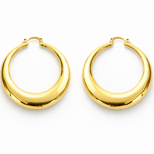 Celeste Gold Plated Hoop Earrings