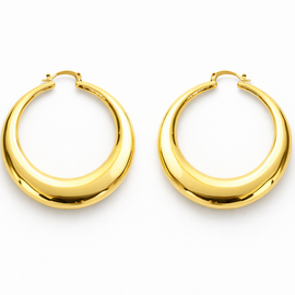 Celeste Gold Plated Hoop Earrings