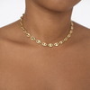 Hollow Puff 18k Gold Filled Mariner Link Chain