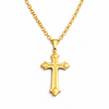 Jae Cross Pendant 18k Gold Filled Necklace