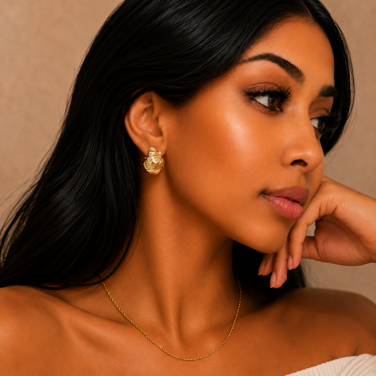 Valerie Gold Plated Earrings