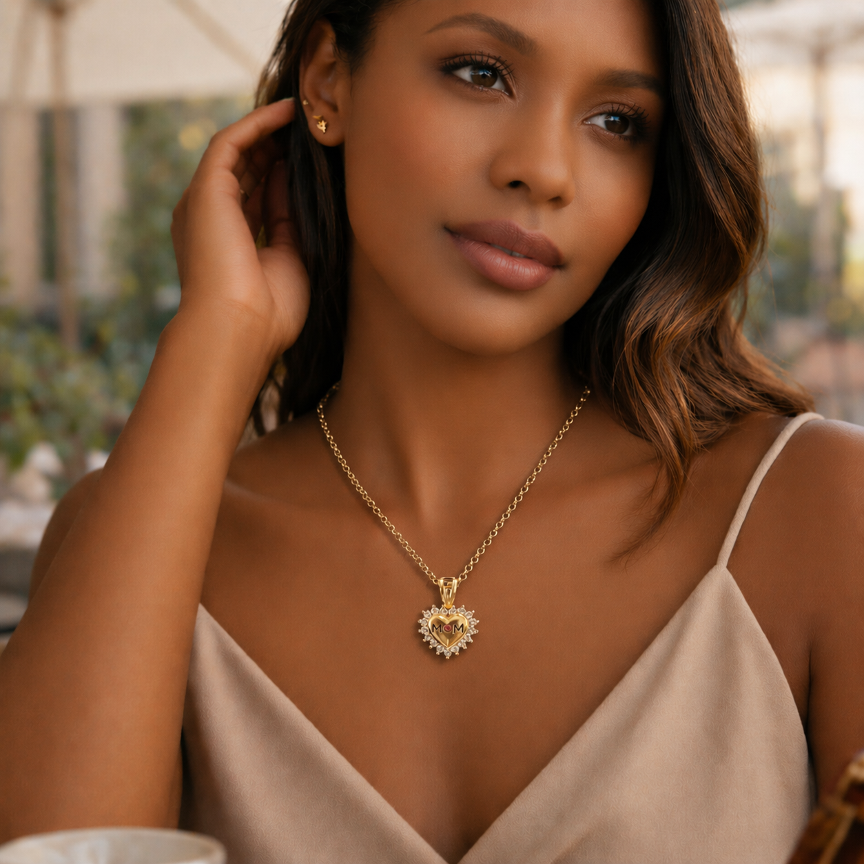 Heart of Gold MOM 18k Gold Filled Necklace