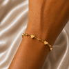 Forever Heart Link 18k Gold Filled  Bracelet