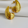 Ivy Teardrop Gold Plated Earrings