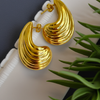 Ivy Teardrop Gold Plated Earrings