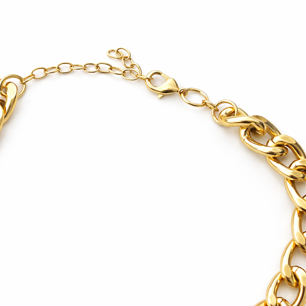 Priscilla 18k Gold Filled Cuban Link Chain 11mm
