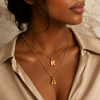 Signature Initial Pendant 18K Gold Filled Necklace