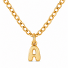 Signature Initial Pendant 18K Gold Filled Necklace