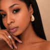 Torie Chunky Gold Plated Teardrop Earrings