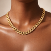Priscilla 18k Gold Filled Cuban Link Chain 11mm