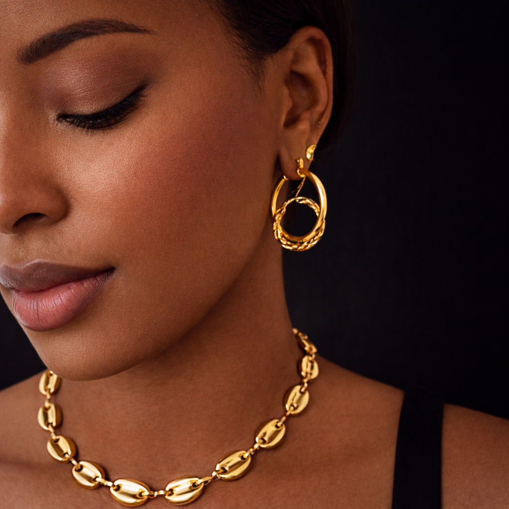 Nova Gold Plated Earrings