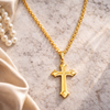Jae Cross Pendant 18k Gold Filled Necklace