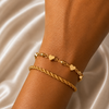 Forever Heart Link 18k Gold Filled  Bracelet