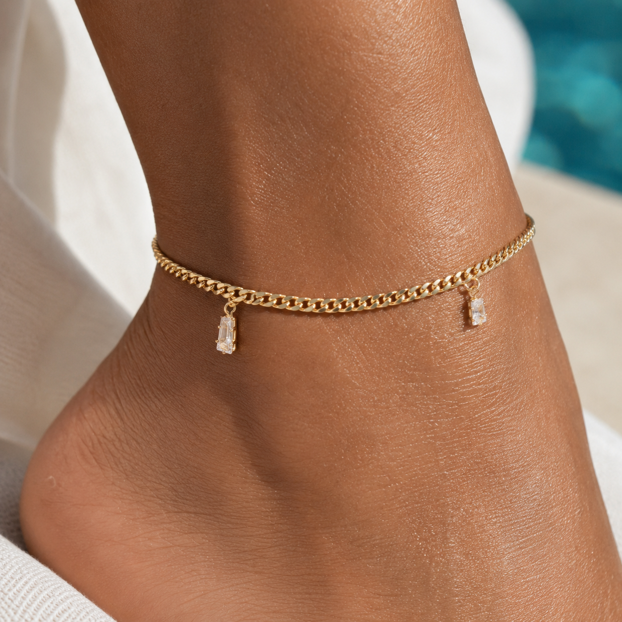 Marbella Curb Link Gold Filled Anklet
