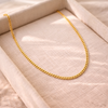 Curb Link 18k Gold Filled Necklace and Bracelet Set