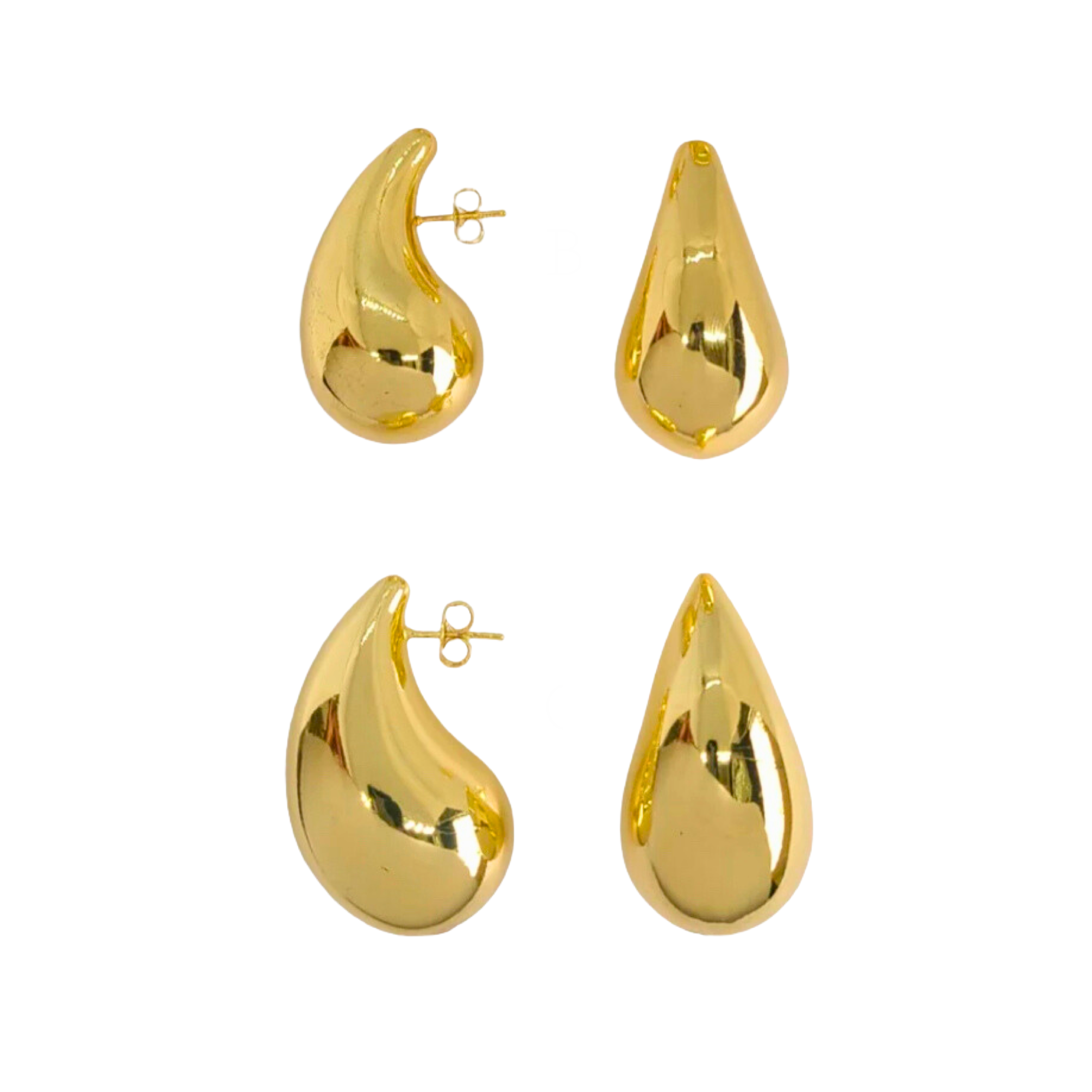 Yienate Boho Oro Grande Goccia Ciondolo Collana Dichiarazione Spessa Dupes D'acqua Matrimonio Sposa Prom Per Le Donne E Le Ragazze