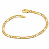 Figaro Link 18k Gold Filled Bracelet