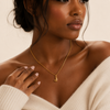 Signature Initial Pendant 18K Gold Filled Necklace