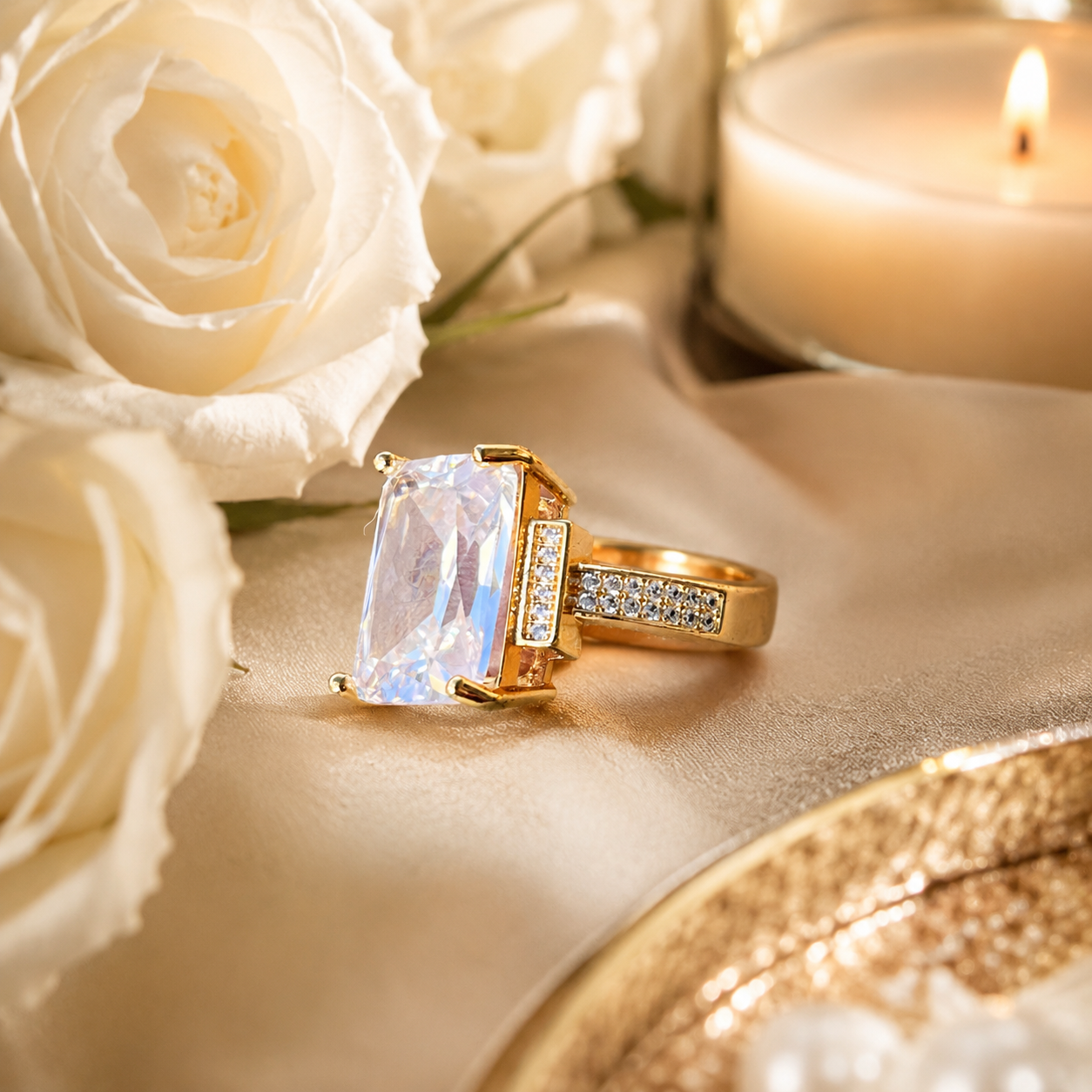 Fantasia Gold Plated Ring