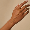 Reese 18k Gold Filled Hand Chain Bracelet