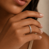 Toni CZ Band Sterling Silver Ring