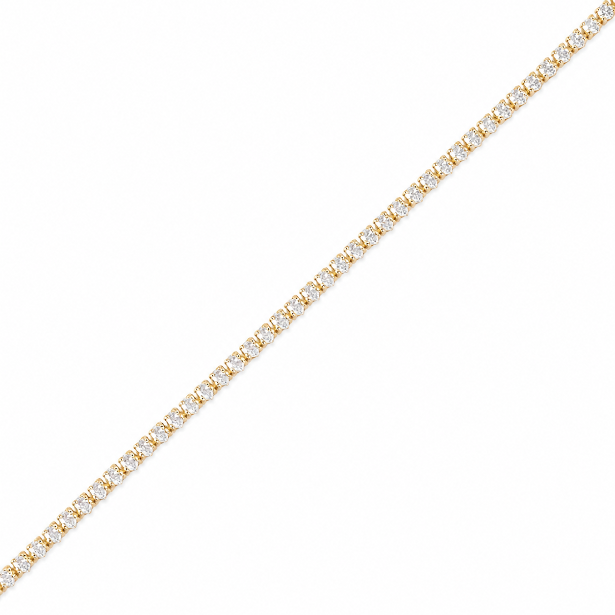 Diamond Dew Tennis 18k Gold Filled Bracelet