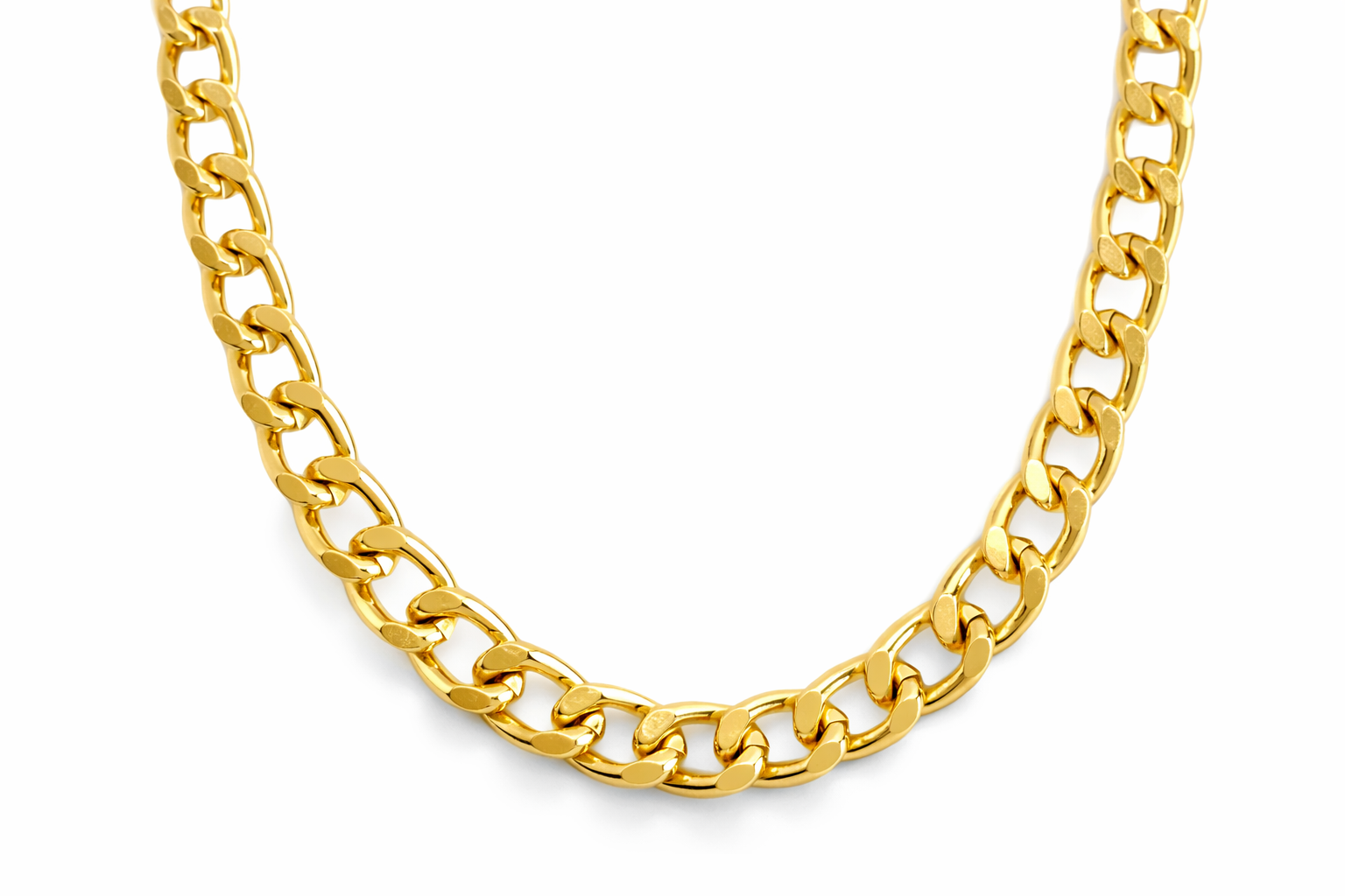 Priscilla 18k Gold Filled Cuban Link Chain 11mm