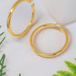 Rhea Hoop Earrings-18k Gold Plated