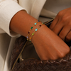 Zari Multi Color 18k Gold Filled Bracelet