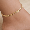 Figaro Link Gold Filled Anklet (Flat)-5mm