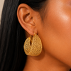Maya Gold Plated Hoop Earrings