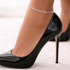 Figaro Link 925 Sterling Silver Anklet-3mm