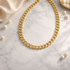 Priscilla 18k Gold Filled Cuban Link Chain 11mm