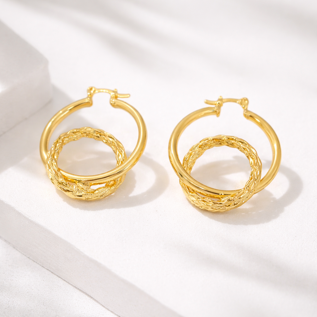 Nova Gold Plated Earrings