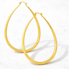 Lira  Gold Plated Hoop Earrings