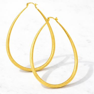 Lira  Gold Plated Hoop Earrings