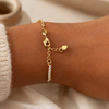 Diamond Dew Tennis 18k Gold Filled Bracelet
