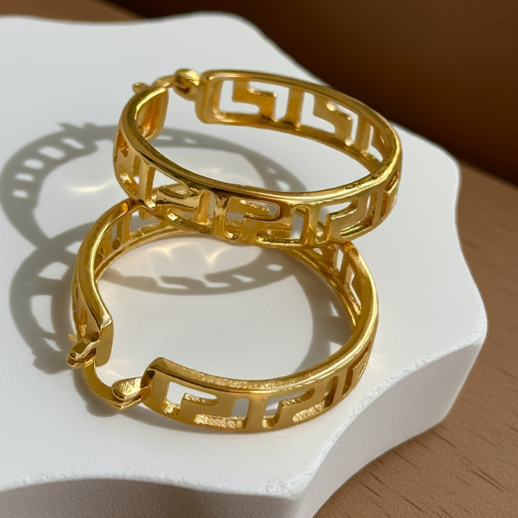 Sienna Gold Plated Hoop Earrings