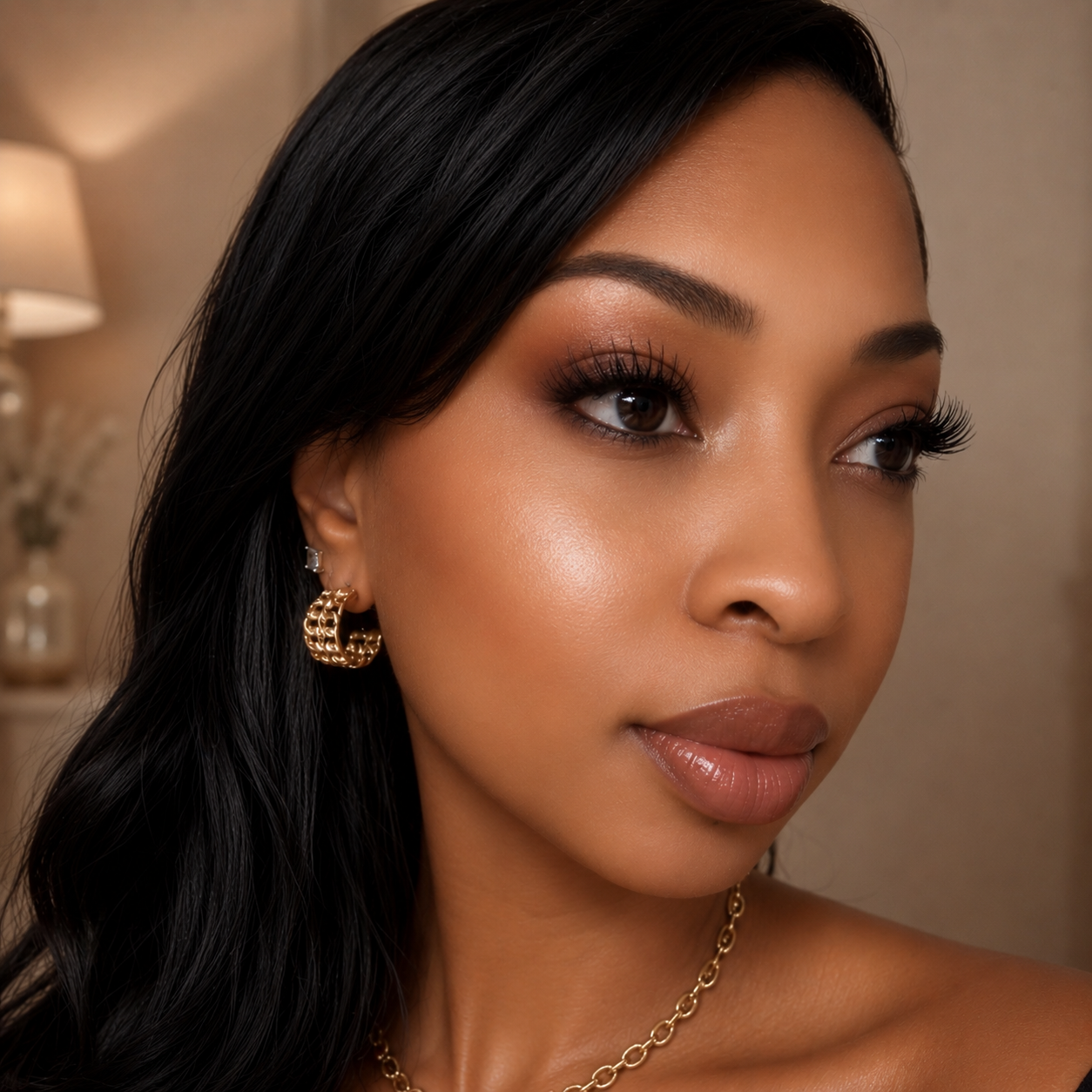 Tasia Half Hoop Gold Plated Earrings