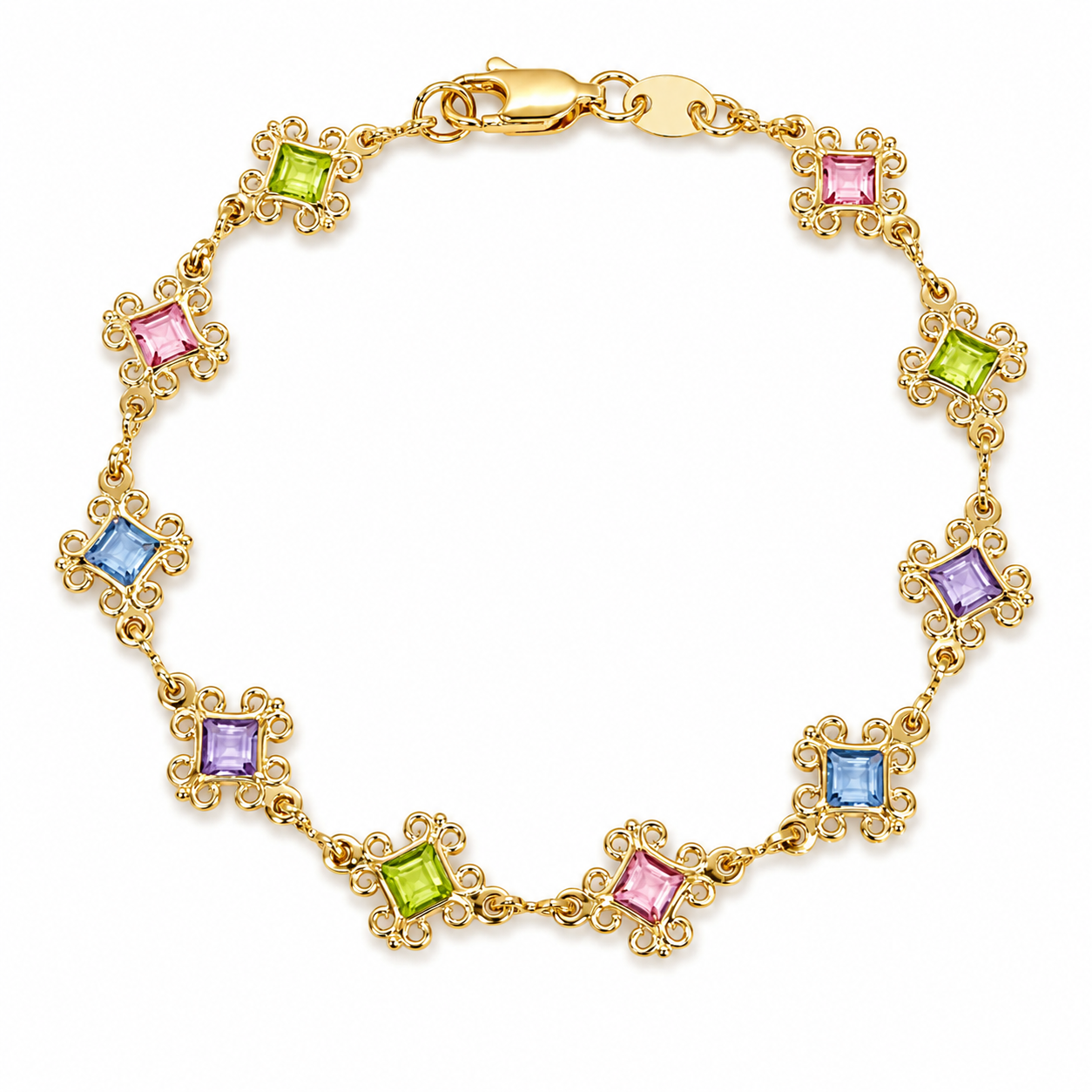 Pastel Dreams 18k Gold Filled Bracelet