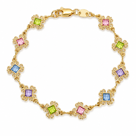 Pastel Dreams 18k Gold Filled Bracelet