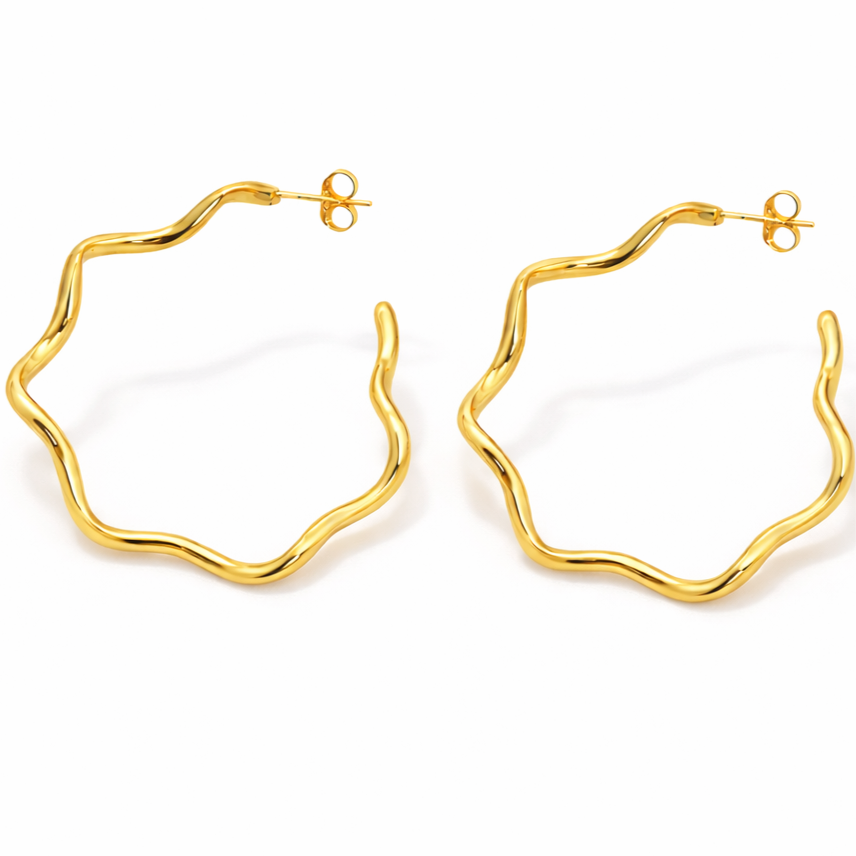 Serena Gold Plated Earrings