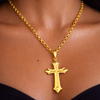 Jae Cross Pendant 18k Gold Filled Necklace