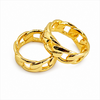 Rita Curb Gold Plated Band Ring